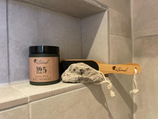Super tilbud: Fodbadesalt med fodfil og pimpsten