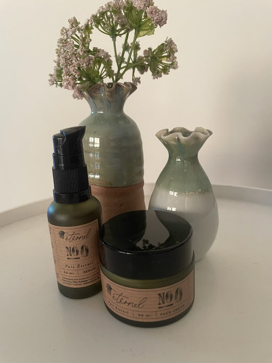 Mors dags gave - Tilbud. Lækre ansigtsprodukter fra Éternet - ansigtscreme+serum u. parfume